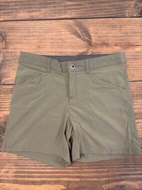Patagonia Women's Olive Green Hiking Outdoor Shorts Size 4
